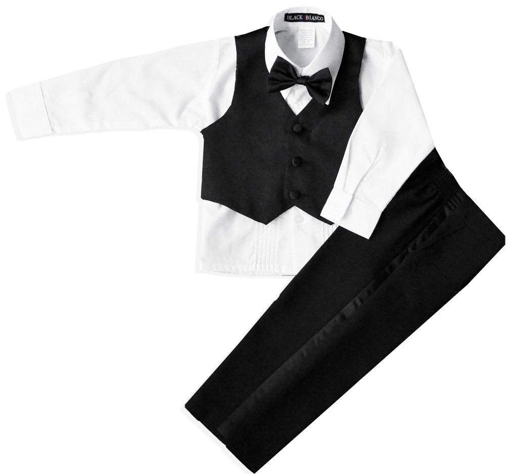 Boys Infant And Toddlers Black Tuxedo Size 6