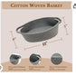 Giftexpress Gray Woven Basket - 13' X 8' X 5' Cotton Rope Organizing Baskets For Baby Items Or Cat & Dog Toys - Cute Soft Gif