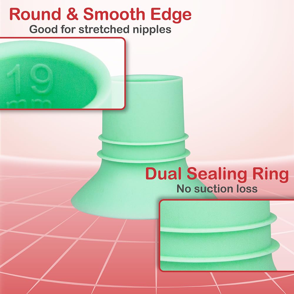 Nenesupply 1St Generation 19Mm Flange Insert Compatible With Elvie Flange Pump Parts Elvie Stride Flange Medela Spectra Momcozy