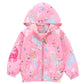 Little Hand Toddler Girls Unicorn Spring Fall Outerwear Windbreaker Rainbow Pink Jackets Coat 7-8 Years