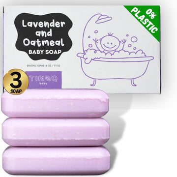 Tinoq Baby Wash And Shampoo | Organic Baby Soap Bar | Hypoallergenic | Baby Bath Soap Sensitive Skin | Relaxing Lavender Oil & O