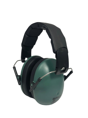 BANZ Kids Earmuffs - Protection from Harmful Noise Dark Green