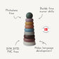 mushie Stacking Rings Toy | Made in Denmark (Rustic)
