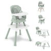 Jeep Milestone 6-in-1 High Chair by Delta Children - High Chair Converts to Stool, Booster Seat, Toddler Chair, Activity Table a