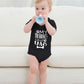 Funnycokid Funny Infant Onsie Romper Baby Boy Girl My Siblings Have Paws Layette Bodysuit Outfits Black 6-12 Months