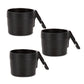 Diono XL Car Seat Cup Holders for Radian and Everett Car Seats, Pack of 3 Cup Holders, Black