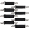 Zkptops 4 Pairs Winter Mitten Clips Elastic Stainless Steel Gloves Clips For Toddler Kids Baby Adults Mitten Clips Clothing Dres