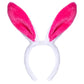Cute Soft Touch Bunny Ears Headband Christmas Rabbit Ears Headband Gift For Children Kids Girls (Rose Red)
