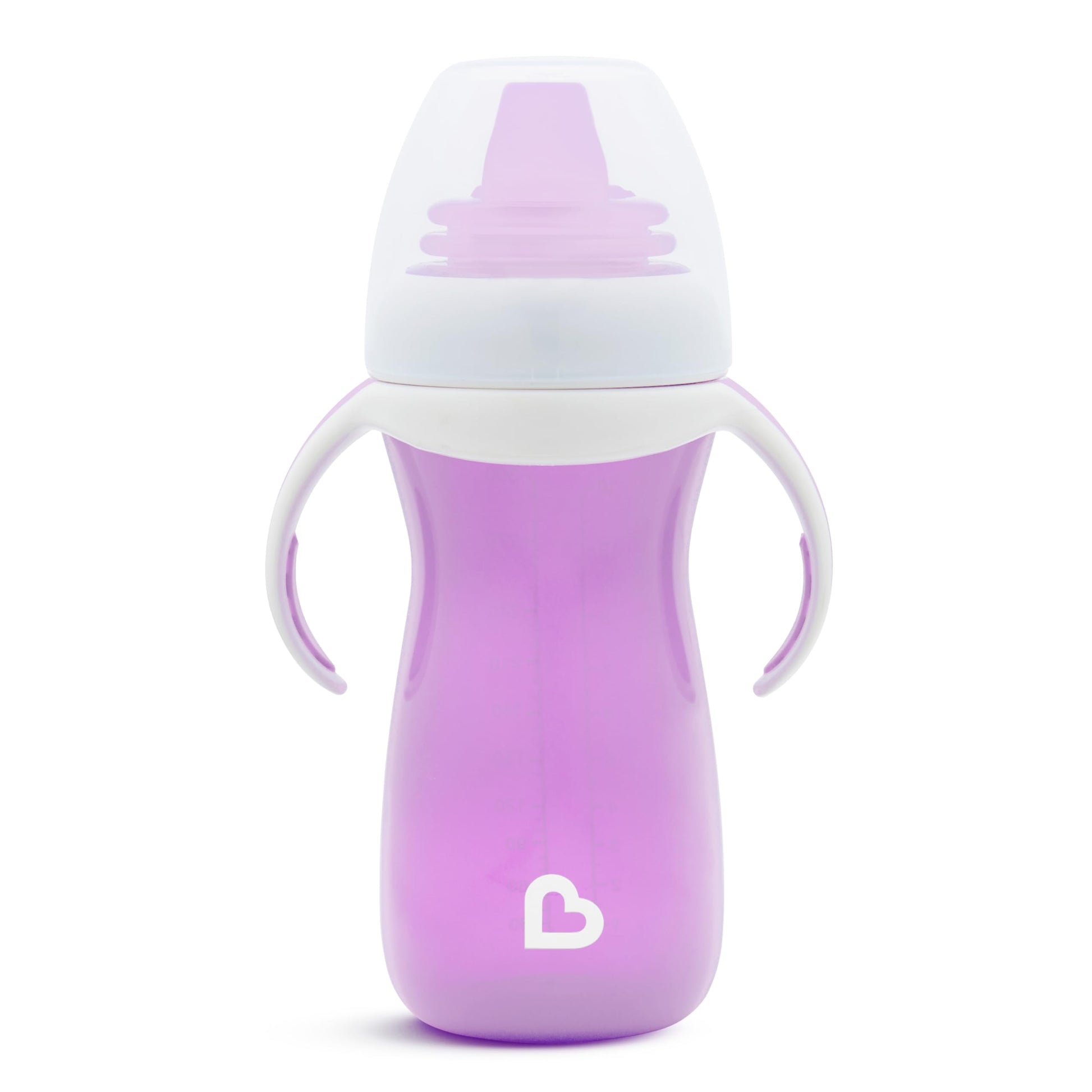Munchkin Gentle Transition Sippy Cup With Trainer Handles, 10 Ounce, Purple