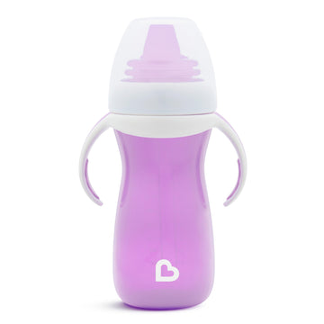 Munchkin Gentle Transition Sippy Cup With Trainer Handles, 10 Ounce, Purple