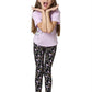 Van Heusen Girls Regular Mid Rise Leggings  Power Plus Cotton Spandex  Power Plus, Allover Print, Super Soft_56302_Unicon Love