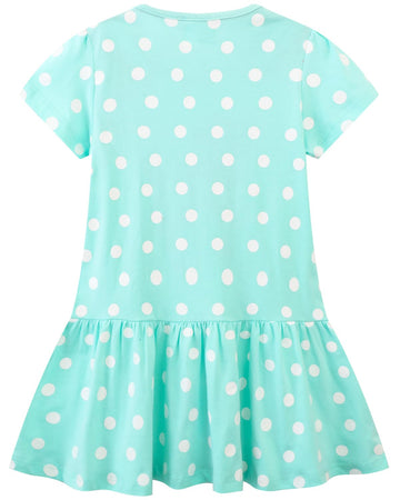 Funnymore Baby Toddler Girls Dresses Spring Summer Short Sleeve Cotton Cute Casual Outfits Clothing Deer 2T