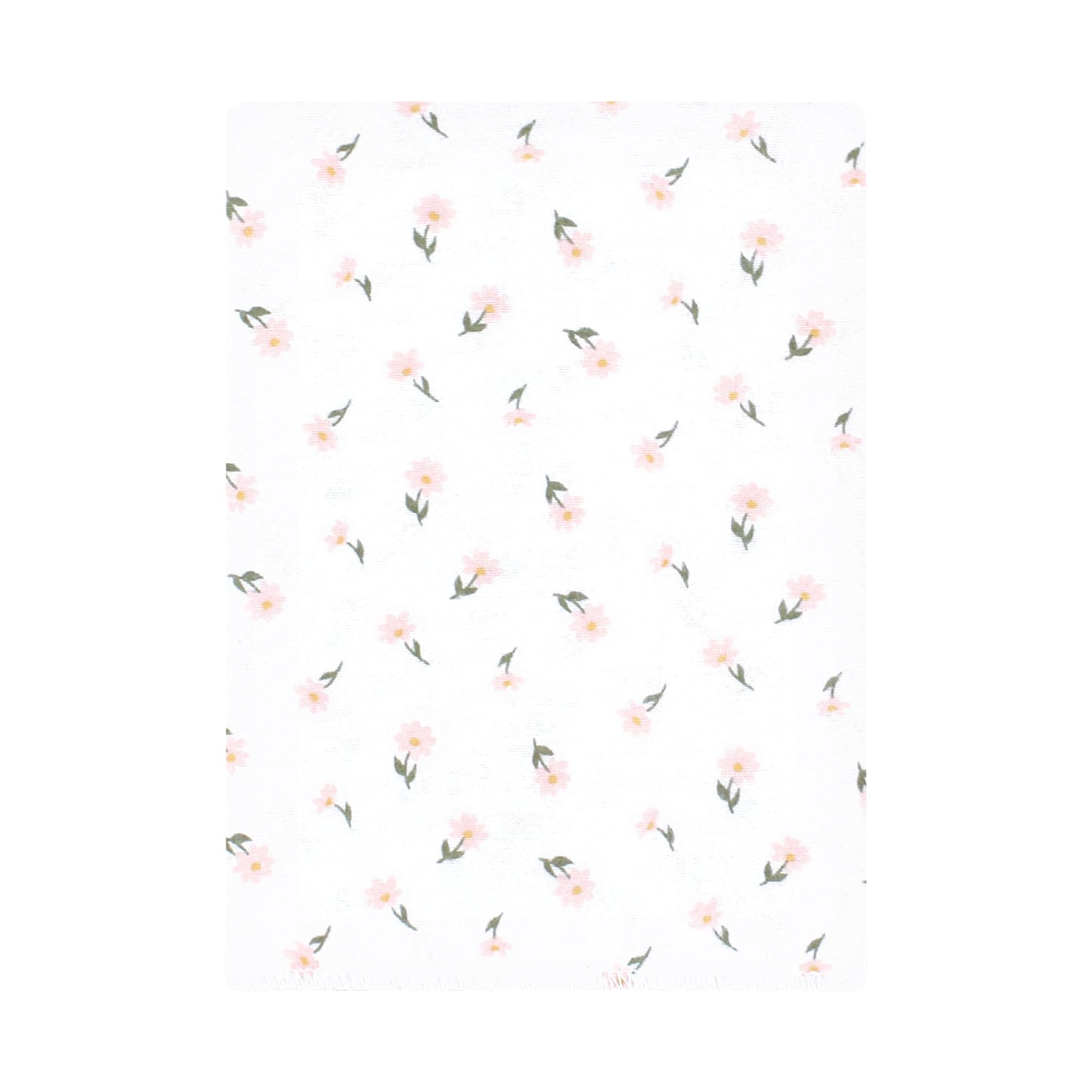 Hudson Baby Unisex Baby Flannel Burp Cloth 12Pk, Sage Floral, One Size