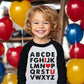 Abc I Love U Shirt, Toddler Boy Girl Valentine'S Day Heart Shirt Alphabet Long Sleeve Vday Tops, Red 5T