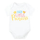 Lillypupp Unisex Pure Cotton New Born Baby Romper Bodysuit With Funny Little Princess Quote For Baby Girls Dress.