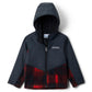Columbia Youth Steens Mountain II Overlay Fleece Hoodie, Sail Red Omblur Tonal/Black, 4T