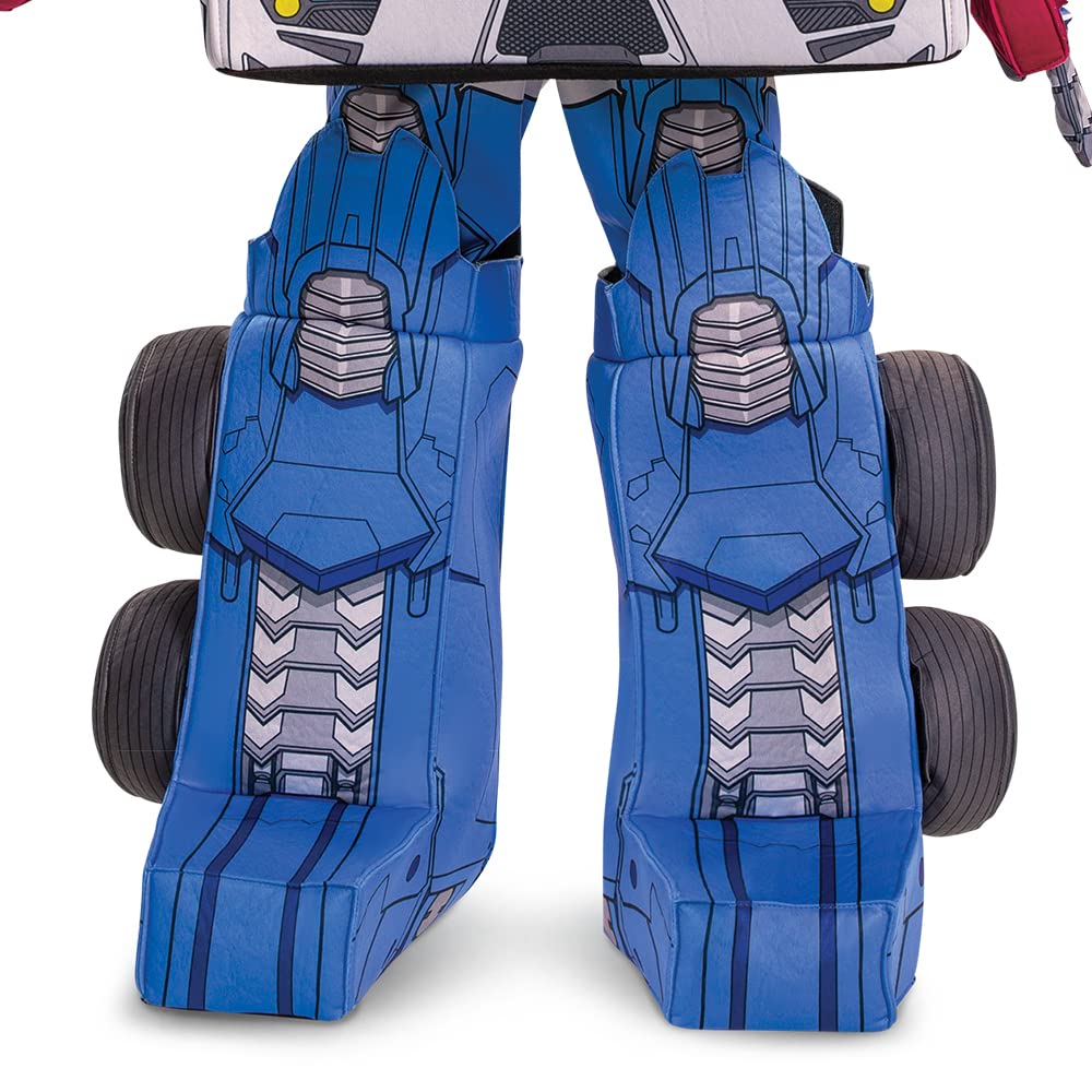 Disguise Optimus Prime Costume, Official Converting Transformer Costumes For Boys, Convertible Character Suit, Kids Size Small (