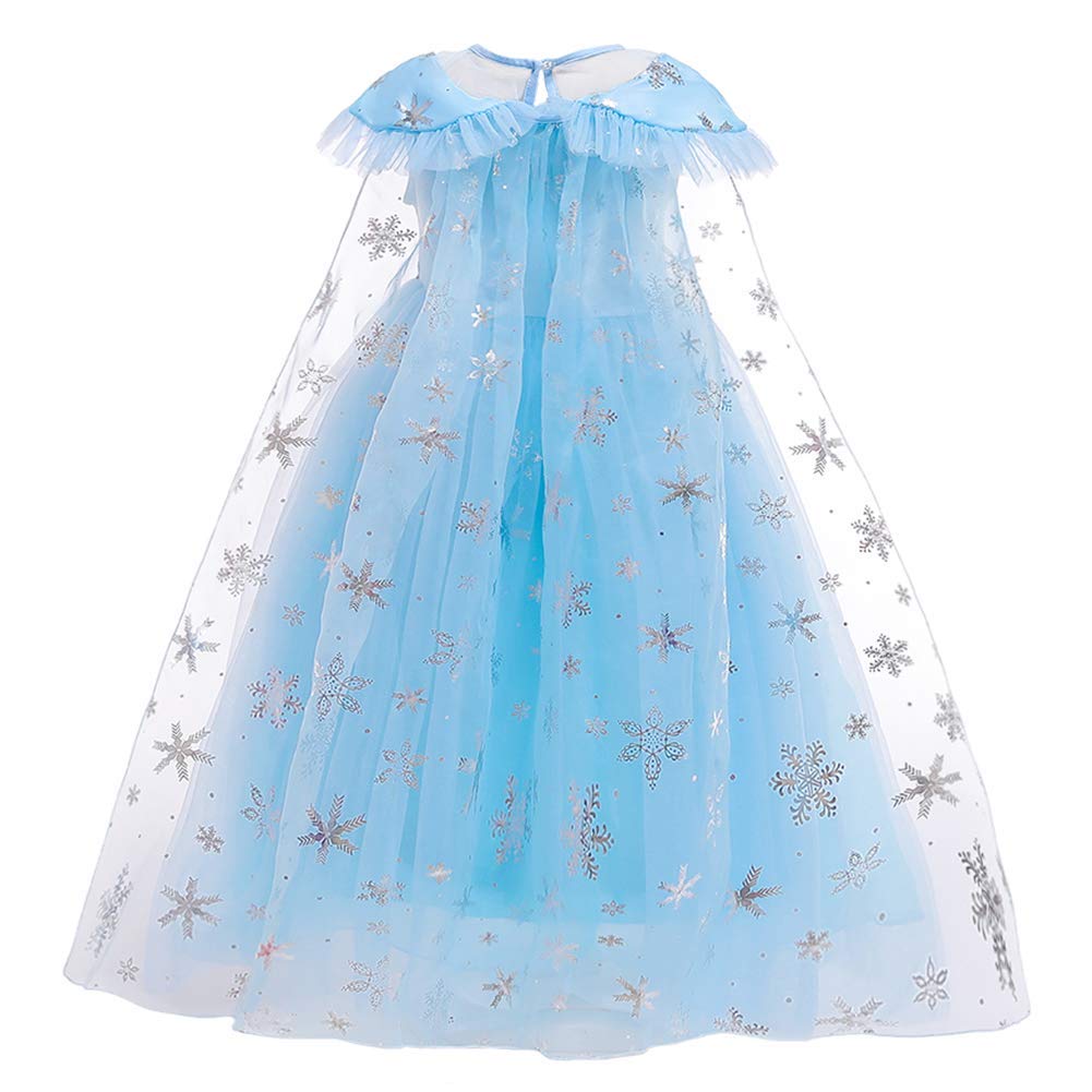 Rexreii Girls Frozen Elsa Princess Dress Halloween Costume Christmas Birthday Evening Party Ball Gown W/Accessories 3T