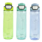 Contigo AUTOSEAL Spill-Proof Water Bottles 24oz, BPA Free, Aqua, Lagoon, Vib Lime