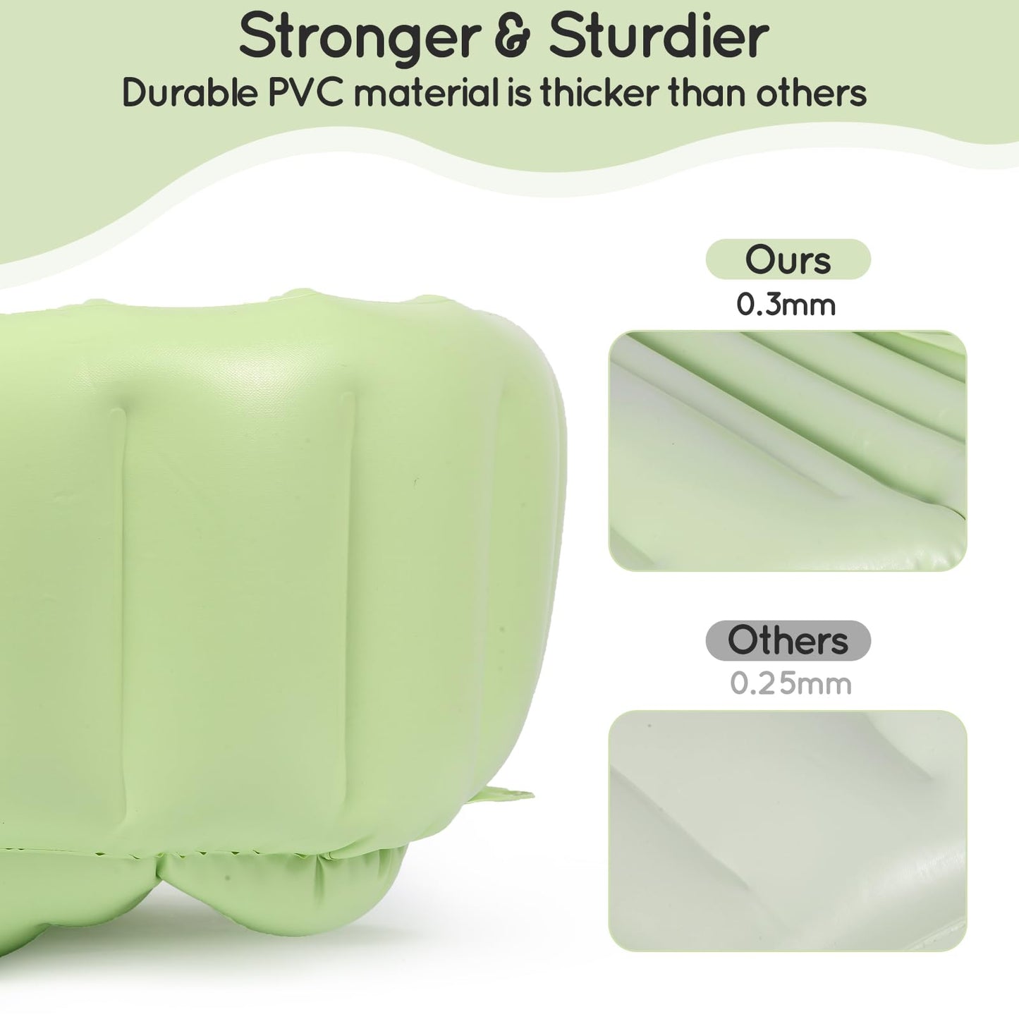 Mink Inflatable Bathtub For Toddlers - Portable Baby Tub With Collapsible Design For Easy Storage - Perfect For Newborns To Infa