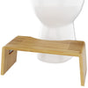 Squatty Potty Oslo Folding Bamboo Toilet Stool - 7 Inches, Collapsible Bathroom Stool For Kids And Adults - Brown, Portable And
