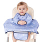Snowie Soft Waterproof LongSleeve Feeding Apron With Front SpillCatching Pocket, Full Coverage Bibs For Baby 6 To 12 Months Hi