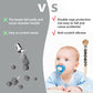 Misslili Pacifier Clips, 2Pcs Silicone Soother Clips, Bpa Free Pacifier Clip Pacifier Holder For Newborn Baby Boy Girl Gifts, Le
