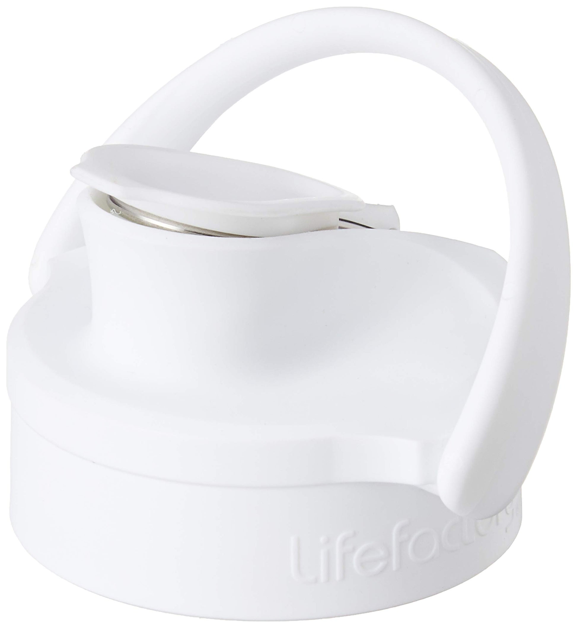 Lifefactory BPA-Free Active Flip Cap Accessory for 12-Ounce, 16-Ounce, and 22-Ounce Glass Bottles, Optic White