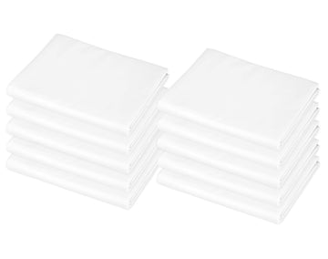 American Baby Company 10-Piece Cotton-Polyester Blend, Toddler Size Daycare/Pre-School Cot Sheet, White, 23' X 40', For Boys A
