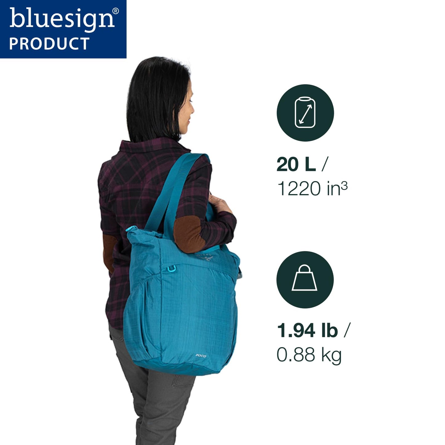 Osprey Poco Changing Tote Bag, Deep Peyto