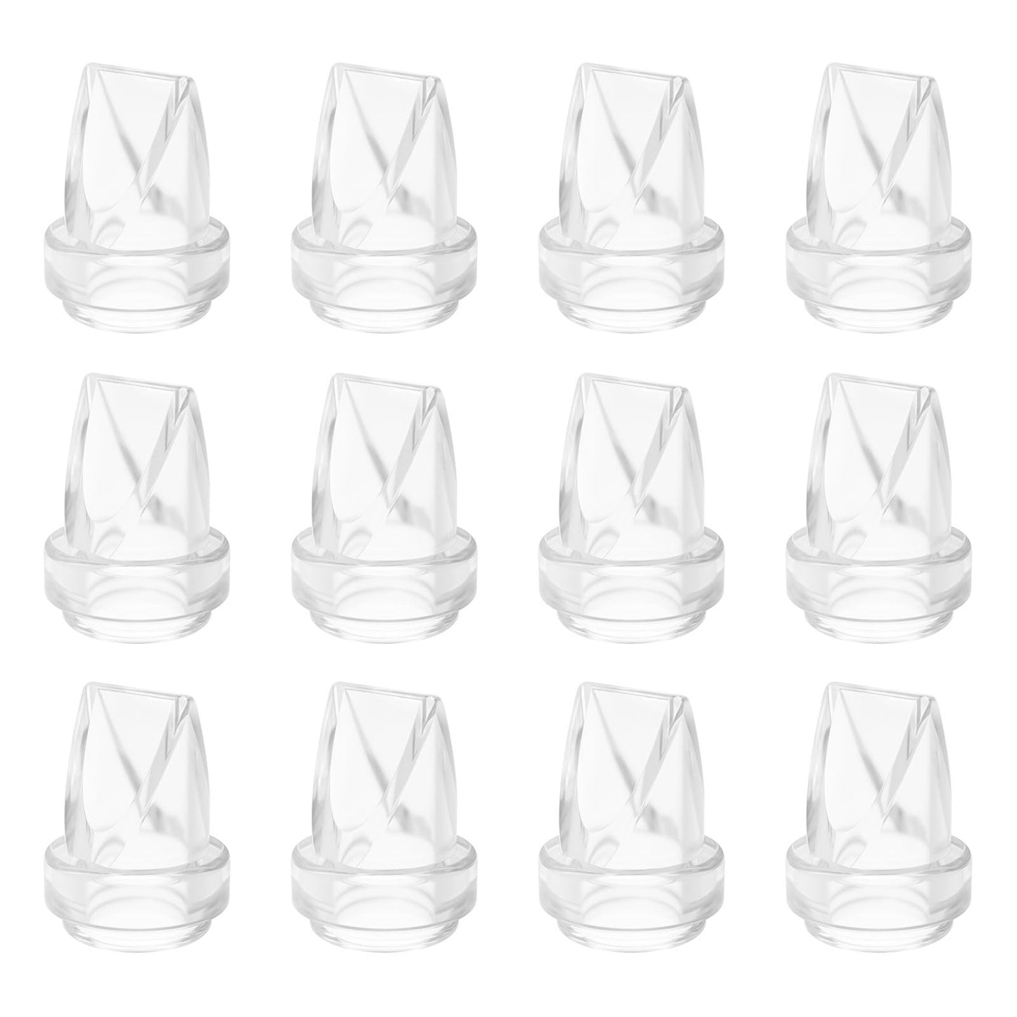 12PCS Duckbill Valve Compatible with eufy S1 Pro/S1/E10, NCVI/Lansinoh Discreet Duo/Zooawa/Nuliie S32 Breast Pump Replacement Pa