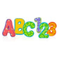 Nuby Floating Bath Tub Alphabet and Numbers Set - Soft Foam Waterproof Letters and Numbers - 36 Pieces - Educational Bath Toys f