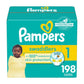 Pampers Baby Diapers - Swaddlers - Size 1, 198 Count, Ultra Absorbent Disposable Infant Diaper