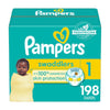 Pampers Baby Diapers - Swaddlers - Size 1, 198 Count, Ultra Absorbent Disposable Infant Diaper