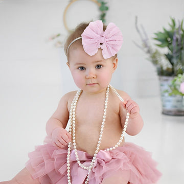 Lanmerry Baby Girls Stretchy Soft Knot Headbands With Hair Bows Newborn Toddler Hairbands Infant Toddlers Kids Hair Accessories