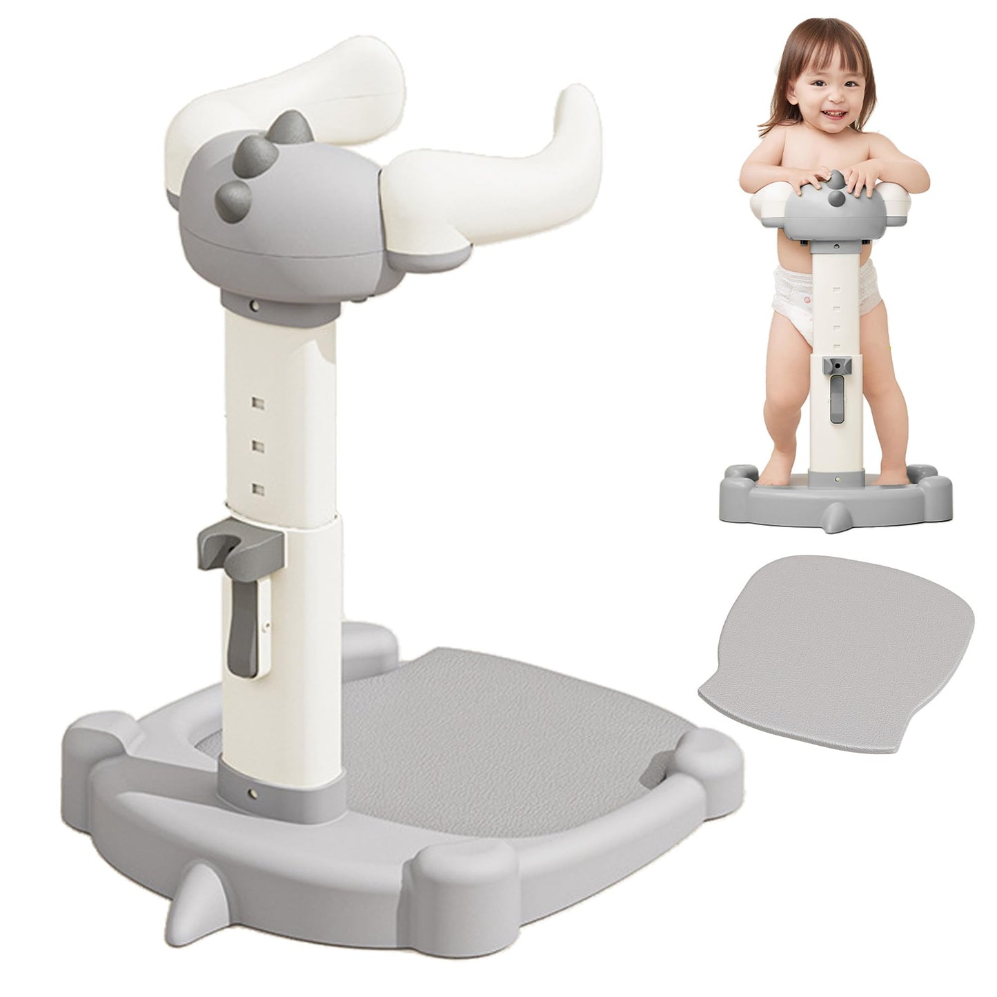 Joyfubabe Baby Shower Stand Bath Support Anti-Pinch Adjustable Height And Armrest Shower Tower With Anti-Slip Mat For Toddler St