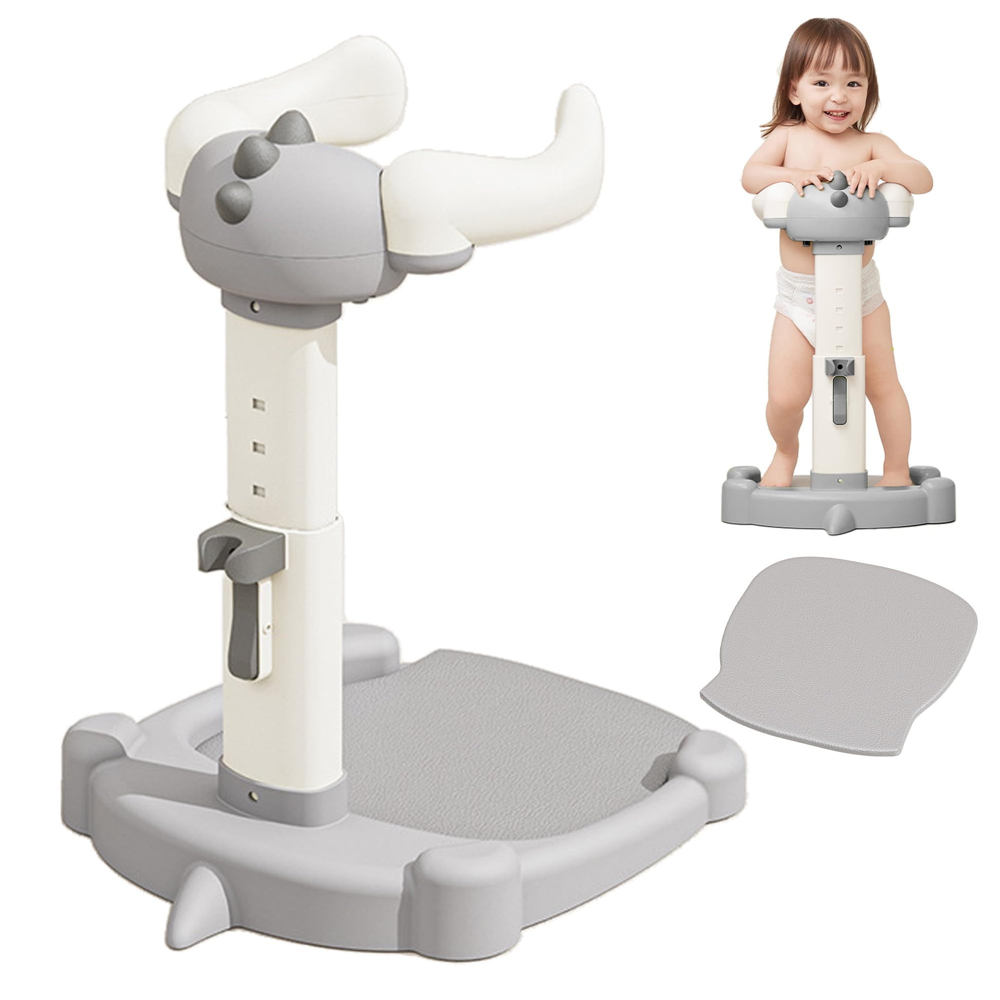 Joyfubabe Baby Shower Stand Bath Support Anti-Pinch Adjustable Height And Armrest Shower Tower With Anti-Slip Mat For Toddler St