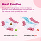 Moomoo Baby Swim Diapers 3 Pcs Waterproof Reusable Swim Diapers For Baby Swim Lesson 3T, Pink