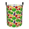 Pevtufa Vegetable Foldable Laundry Basket Organizer,Fabric Clothes Toy Storage Basket Nursery Hamper Storage Bin For Household B
