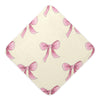 Flradish Beautiful Ribbon Bow Hooded Baby Towels Soft and Ultra Absorbent Muslin Cotton Baby Bath Towel 30x30 Inch
