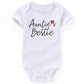 Aizffzy Aunties Bestie Baby Clothes Girl Auntie Outfits Aunt Infant Newborn Bodysuits, Auntie Bestie White, 36 Months