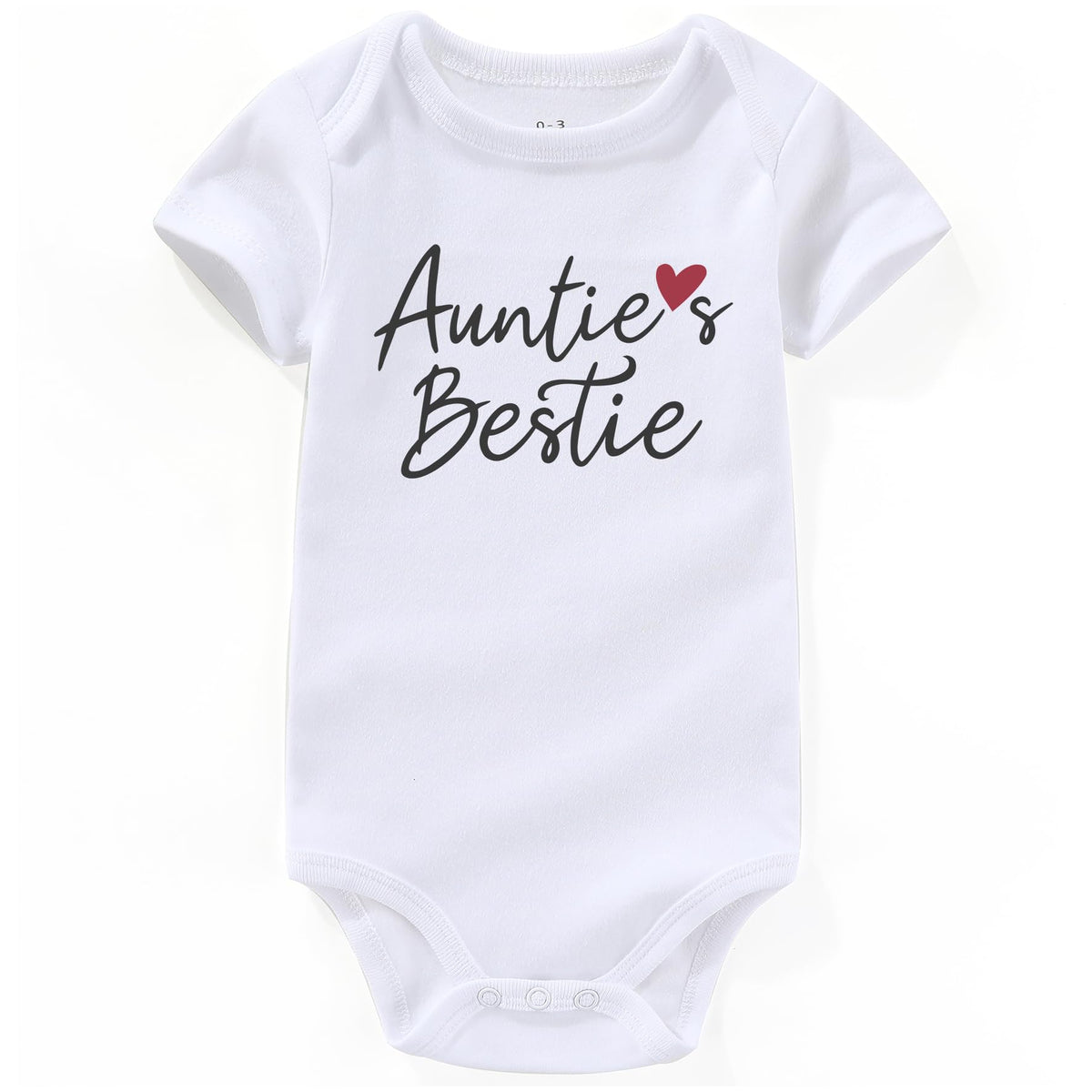 Aizffzy Aunties Bestie Baby Clothes Girl Auntie Outfits Aunt Infant Newborn Bodysuits, Auntie Bestie White, 36 Months