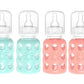 Lifefactory 4Oz Glass Baby Bottle (Mint/Cantaloupe 4Pk)