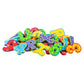 Nuby Floating Bath Tub Alphabet and Numbers Set - Soft Foam Waterproof Letters and Numbers - 36 Pieces - Educational Bath Toys f
