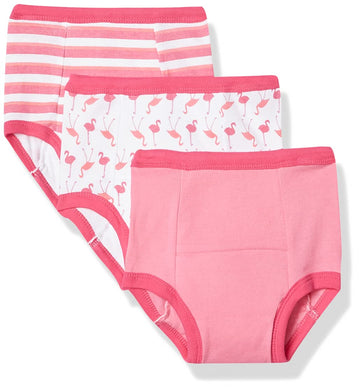 Luvable Friends Unisex Baby Cotton Training Pants, Flamingo, 4 Toddler