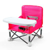 Pandaear Portable Travel Booster Seat With Tray| Folding Baby Seat Booster High Chair For Dining Table| Compact Camping Chair Fo