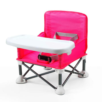 Pandaear Portable Travel Booster Seat With Tray| Folding Baby Seat Booster High Chair For Dining Table| Compact Camping Chair Fo