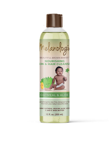 Melanologie Beautiful Brown Babies Nourishing Gentle Baby Skin And Hair Cleanser, Sulfate-, Paraben-, Phthalate- & Dye-Free, Hyp