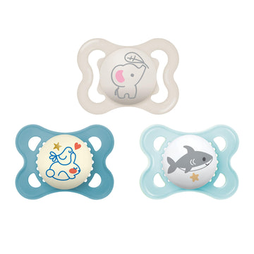Mam Variety Pack Baby Pacifier, Includes 3 Types Of Pacifiers, Nipple Shape Helps Promote Healthy Oral Development, 0-6 Months,