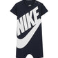 Nike Baby Boy Infant Shortall (Obsidian(5Nd369-B8W)/White, 9 Months)